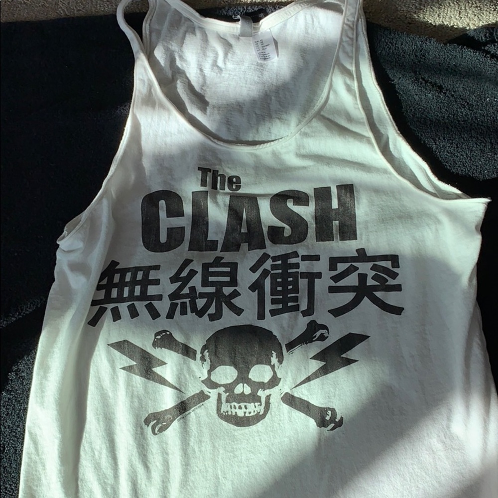 Xs H&m the clash white tank (it’s a very loose fit